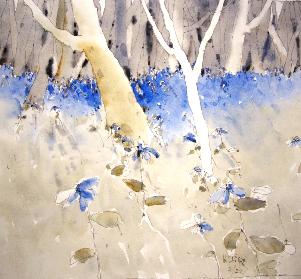 Blaue Blüten von Holger Figge